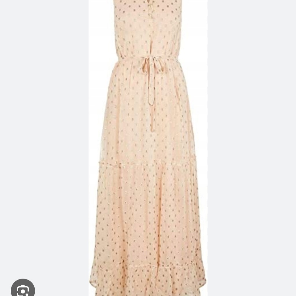 Sleeveless Polka Dot Maxi Dress